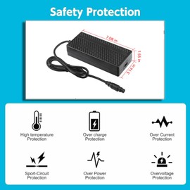 SZSWWPOR UL Listed Fast Charging 42V 4A 4-Pin AC Adapter Charger Replacement for AVANTREK Macrover100 MacWheel Macmission100 ebike Power Cord Charger