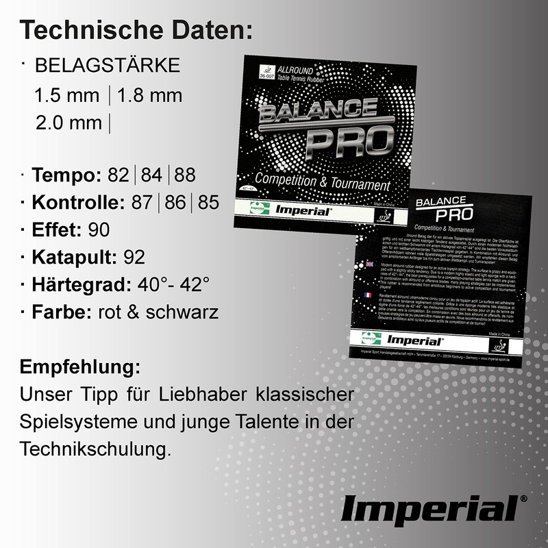 Imperial Balance Pro (1.8 mm - Red) | China Table