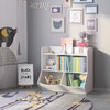UTEX Toy Storage Organizer with Bookcase, Kid’s Multi Shelf Cubby