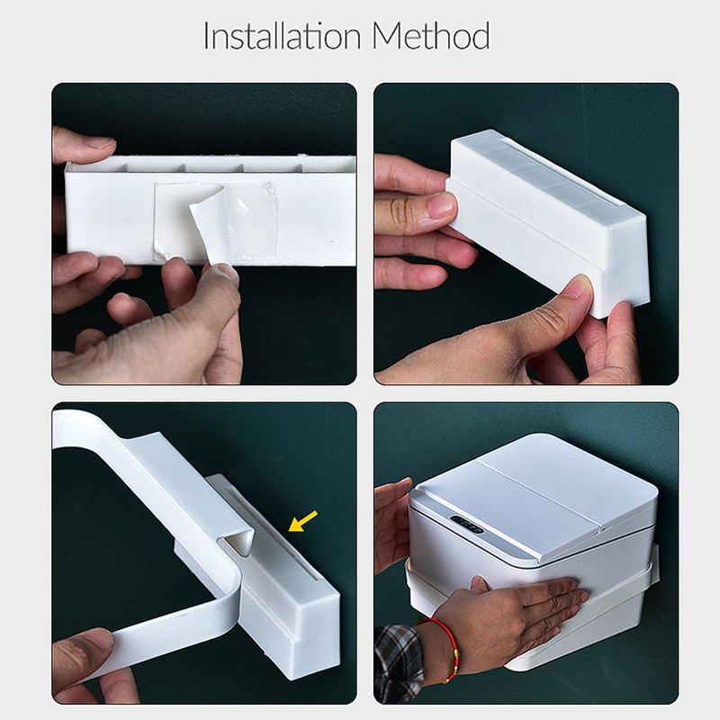 Automatic Garbage Can 4L Capacity USB Charging Folding Lids Automatic