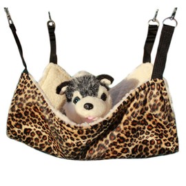 Diyafas Hammock Bed Swing Mattress Cage for Cats Blanket Hanging Bed for Animals Rats Ferret Rabbit