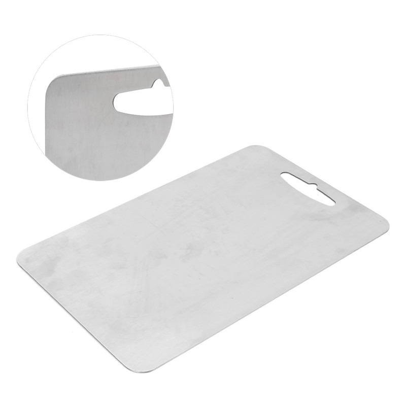 Cutting Board Multifunctional Double‑sided Stainless Steel Chopping Board for Kitchen