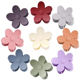 9 PCS Large Flower Hair Clips Cute Flower Clips for Hair Accessories Hair Claw Clips Flower Shaped Hair Clips for Women and Girls 9 Color