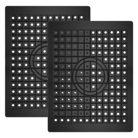 Sink Mat Rubber, Pack of 2, 31.4 x 26.1 cm Sink Mat for Sink Insert Mat, Kitchen Sink Protector for Sink, Protects the Surface of the Sink and Tableware (Square)