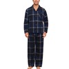 ENJOYNIGHT Mens 100% Cotton Flannel Pajamas Set Plaid Button Pjs