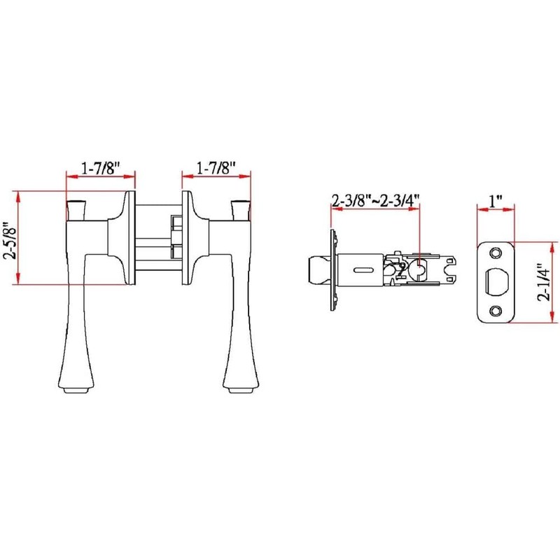 Design House 755413 Ironwood 2-Way Adj. Passage Door Handle, Sage