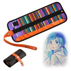 Bluelander Kit de Colores Profesionales de 50 Piezas, Lapices de Dibujo, 48 Lapices de Colores, 1 Sacapuntas y 1 Extensor de Lápiz, Estuche de Transporte, Colores para Principiantes y Profesionales