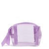 Vera Bradley Clear Mini Cosmetic Makeup Organizer, Purple Rhapsody