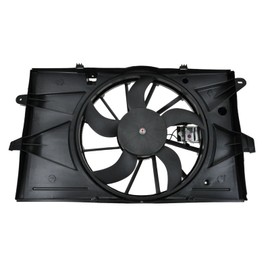 TRQ Radiator Cooling Fan Assembly Compatible with 2008-2012 Ford Taurus 2008-2009 Taurus X 2009-2012 Lincoln MKS Mercury Sable FO3115174