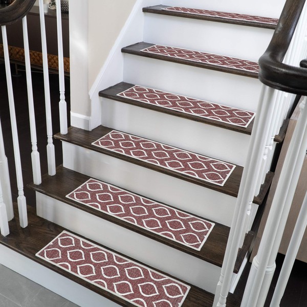 SussexHome Drop Design 9" X 28" Stair Treads - 70%
