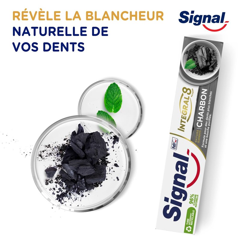Signal Nature Elements Charcoal & Detox Toothpaste 75ml Tube