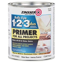 Zinsser Rust-OLEUM 249933 1-2-3 Plus, 1 Quarts (Pack of 1), White, 11 Fl Oz