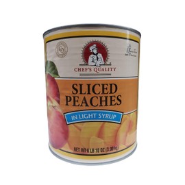 Chef's Quality Sliced Peaches in Light Syrup 6 Lb 10 Oz