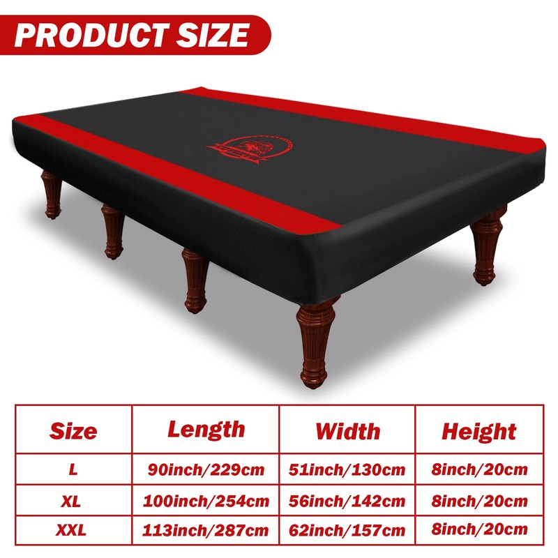 COVERVIN Billiard Pool Table Cover,Heavy Duty 210D Oxford Cloth Material