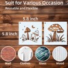 EDUEE Mushroom Stencils for Painting 6inch Reusable Stencils Craft 20pcs