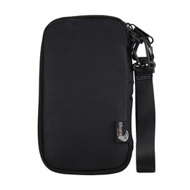 RRvane Travel Wallet Lightweight Zipped Document Organizer Bag Family Passport Holder with Detachable Wrist Strap for Women and Men (Black, Classic)