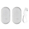 2Pcs Car Interior LED Sensor Light USB Rechargeable Touch Switch