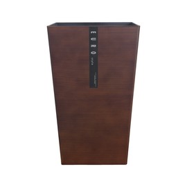 Tatsu Craft Euro Style Dust Box, M Angle, Dark Wood, Wood Grain, 2.7 gal (6.7 L), Transparent Bag, No Lid, Trash Can Without Lid, Stylish, Lid, Kitchen, Trash Can, Pail, Large, Lid, Wastebasket,