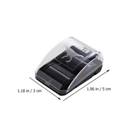 Mini Puzzle Erasers 2 Sets Mini Eraser Cleaner Roller with Eraser Desktop Eraser Crumb Collectors Portable Eraser Shaving Brush for Household, Black Eraser Crumb Roller Case