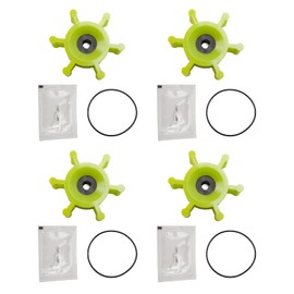 6303-0007-P Polyurethane Impeller with O-Ring & 4 Pcs LGlycerin Grease Fit for Jabsco 18220 Sternwheel/Water Ski Boat Ballast Pumps Fit for Johnson Ultra Ballast Pump