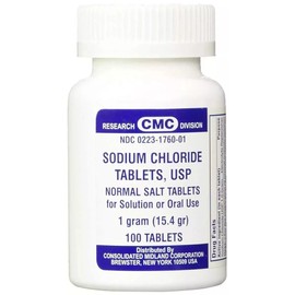Sodium Chloride Tablets SALT 1GM 100ct ( 3 pack )