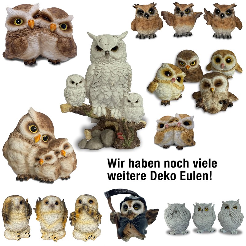 Objectz Bobble Head Figurine Small Owl Brown - Owl Figurine