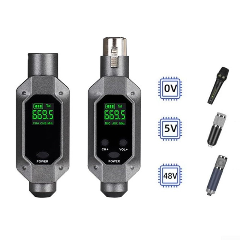 SPORTARC Wireless Xlr Transmitter and XLR Receiver, Wireless Microphone Audio