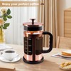 RealPero French Press Coffee Tea Maker, Upgrade Heat Cold Resistant