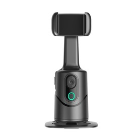 Car Face Tracking Phone Holder, No App Required, 360° Rotation Phone Camera Stand with Remote and Gesture Control, Smart Shooting Tripod for Vlog/Tik Tok Live Streaming YouTube Video Recording