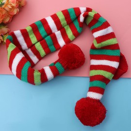 Christmas Pet Scarf Striped Knitted Pet Collar Dog Neck Warmer Mini Knitted Cat Puppy Costume Accessories