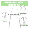 2pz Cepillo Limpiador Lengua Acero Inoxidable Oral Raspador