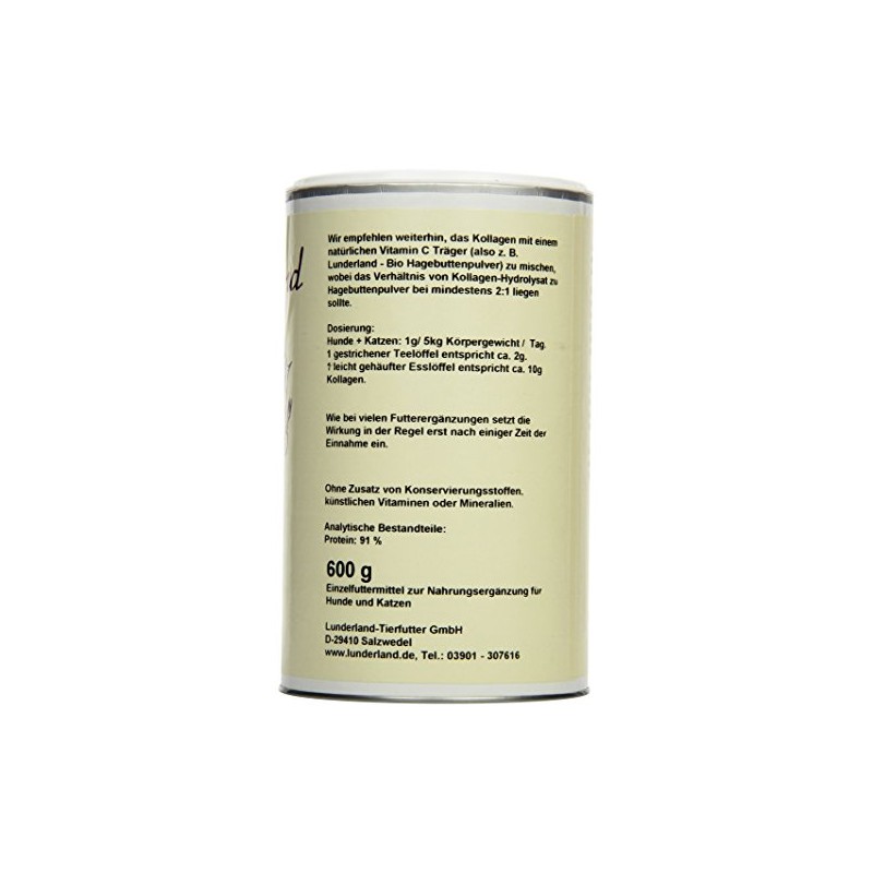 LUNDER Land – Collagen Hydrolysat 600g, 1 Pack (600 g)