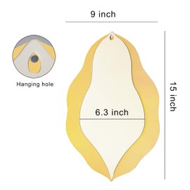 ODOTTAA | Acrylic Mirror | Modern Decorative Mirror | Novelty Gift | Lightweight Shatterproof Home Decor | Stylish Functional Vanity