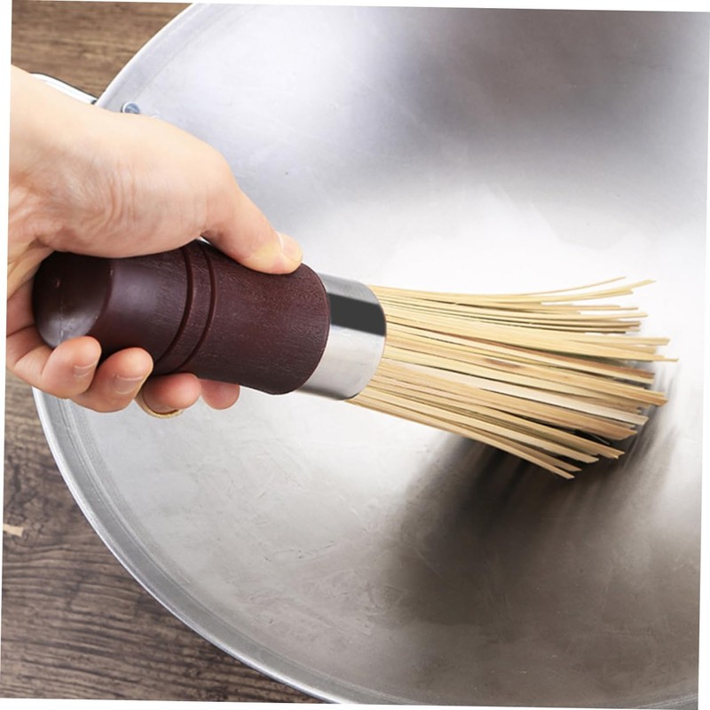 Ipetboom 2pcs Bamboo Kitchen Dish Cleaning Brush Multi Use Scrubbing
