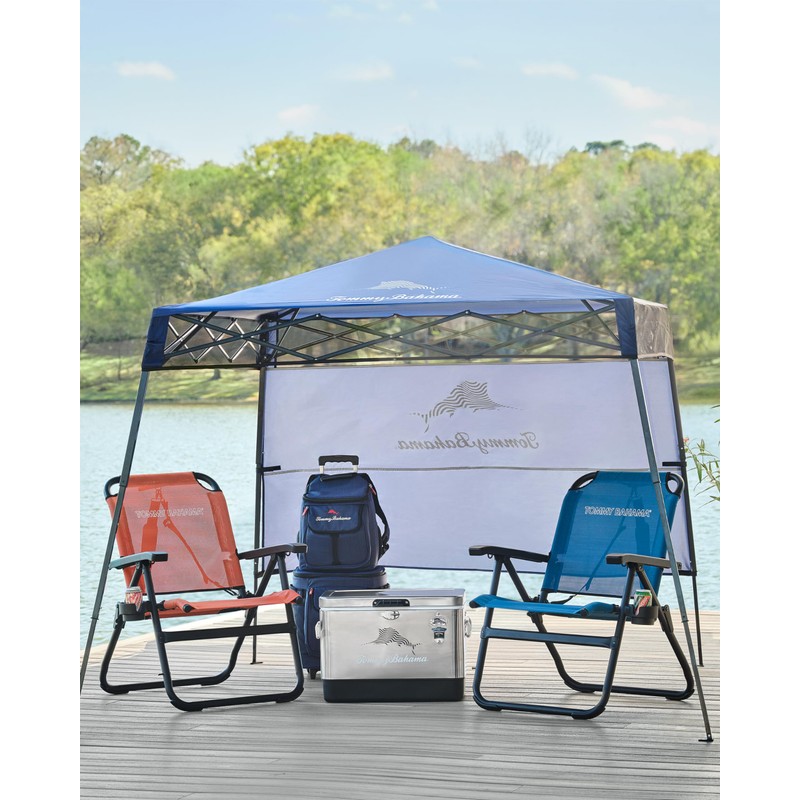 Tommy Bahama 7' x 7' Pop-Up Beach Shade, Compact and