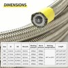 12AN Oil Cooler Hose, 3/4 inch Dia Nylon Braided High
