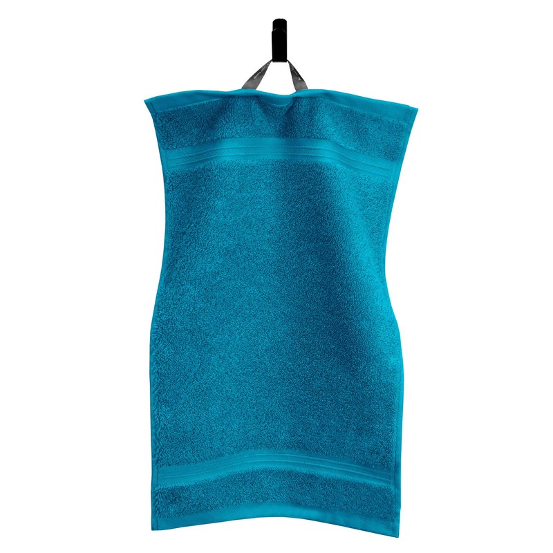 Lashuma Hand Towel Embroidered with Guests Blue - Petrol, Linz
