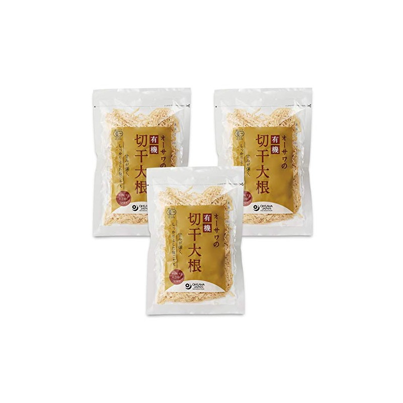 Osawa Organic Dried Radish (Dried), 3.5 oz (100 g) x