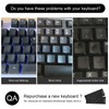 2PCS English Keyboard Stickers, Universal Replacement English Keyboard Letter with