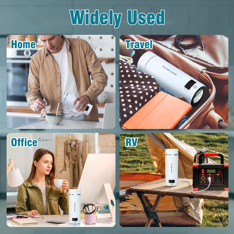 Travel Electric Kettle Portable Mini Kettle,Small Hot Water Boiler with