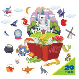 Eureka Once Upon A Dream Imagine Your Own Story Classroom Bulletin Board Set for Teachers, 22 Pieces