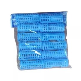 Mextraditions Hair Rulo Tubos Para Cabello Paquete De 24 Pcs Rosa Y Azul