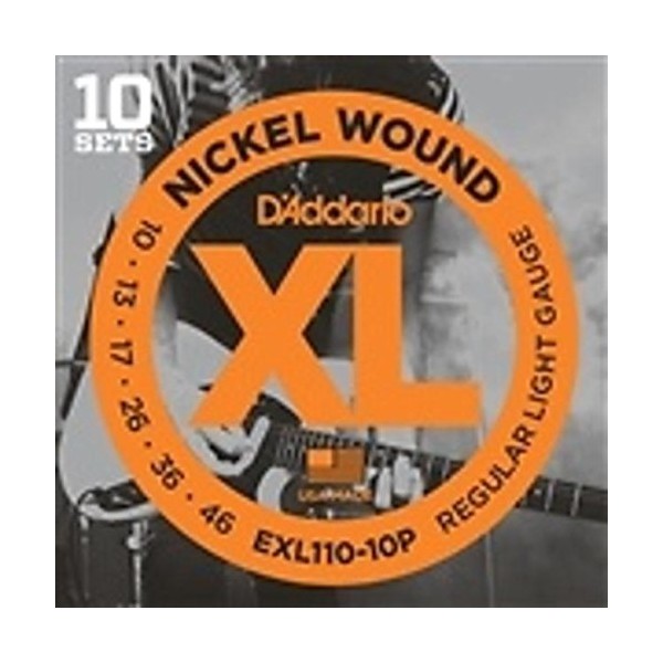 D'Addario D'Addario EXL110 Electric Guitar Strings - Light - 10