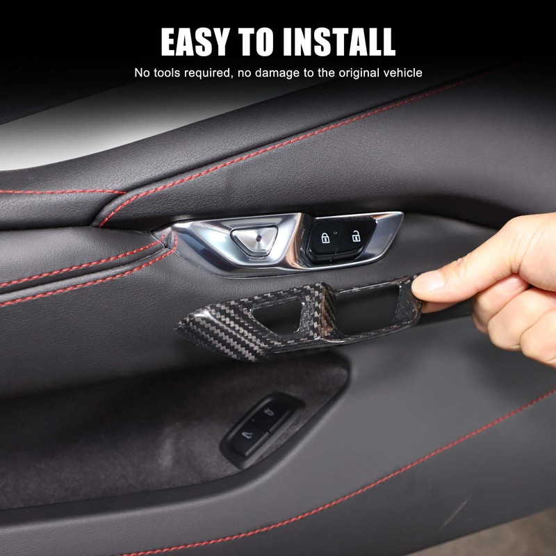 TOYCIDFG Door Inner Handle Lock Frame Cover Trim Compatible with