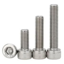 MonsterBolts - M3 x 6mm Socket Head Screws, DIN 912, A2 Stainless Steel, 50 Pack