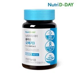 NutriD-Day H뉴트리디데이 플러스 오메가3 1개월분(1병) H Nutri D-Day Plus Omega 3 1-Month Supply (1 Bottle)