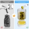 Flip Preserving Jar, Cucumber Jar, Flip Over Glass Kimchi Container