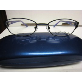 Phoebe Couture  Eyeglass Frames P276  BLACK  50-17-135 With  Case New