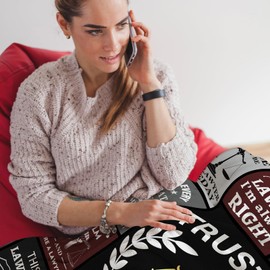 Lawyer Gifts for Women Men, Best Lawyer Ever Soft Flannel Blanket 60"X50", Law School Gifts for Future Lawyers, Attorney Graduation Retirement Birthday Gifts for Passing The Bar Exam Blanket