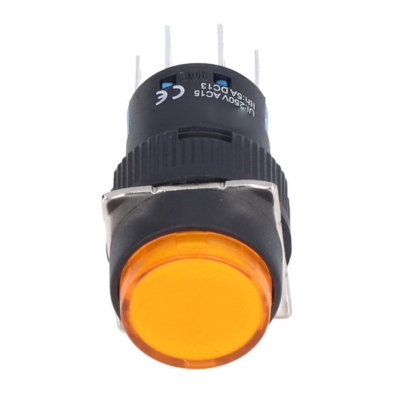 25Pcs Momentary Push Button Switch Self Locking 8 Pin Round